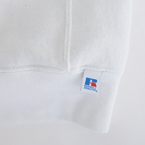 Russell Athletic White Cotton UCLA Spell Out Collegiate Crewneck Sweatshirt M - Picture 7 of 10
